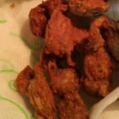A picture of Fried chicken gizzards.