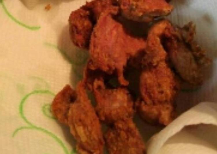 Recipe of Perfect Fried chicken gizzards