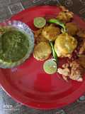 Tomato cheese chutney pakoda