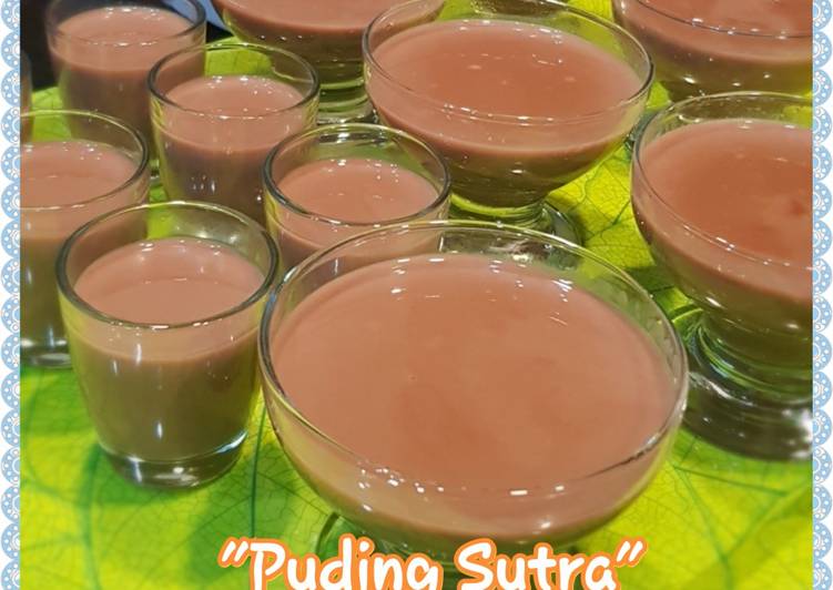 How to Cook Yummy Puding Sutra Coklat 3 bahan