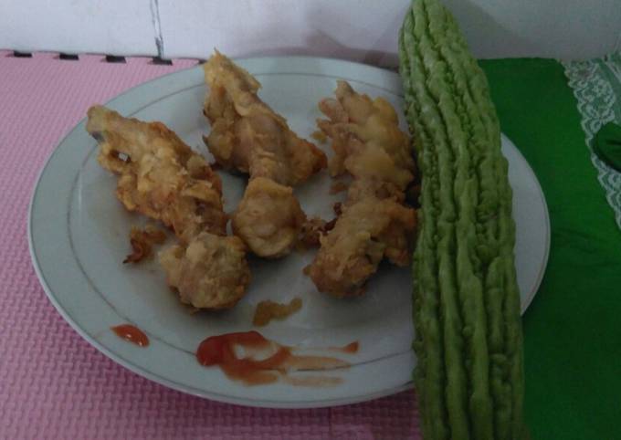 Resep 051 Ceker Gembul Pedes Crispy Dan Pare Mentah Oleh Dapur