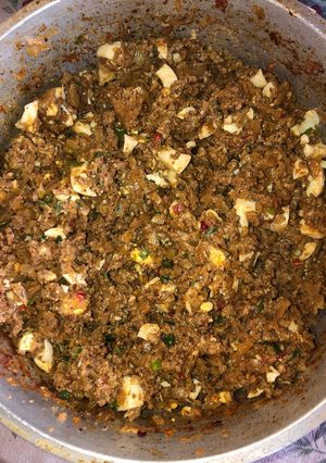 Una foto de Relleno de carne p/empanadas
