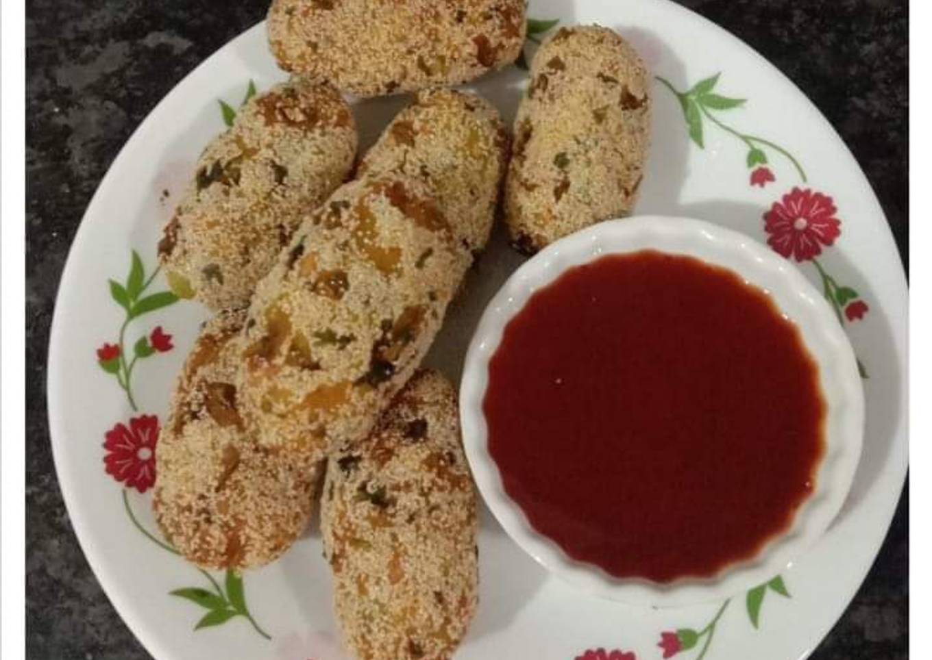 Leftover poha rolls