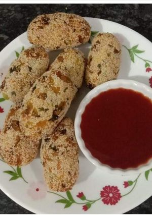 A picture of Leftover poha rolls.