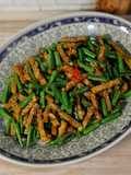 Tumis Kacang Panjang Tempe