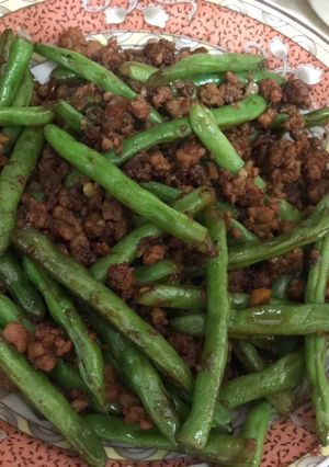 四季豆炒肉末 的食譜成品照片