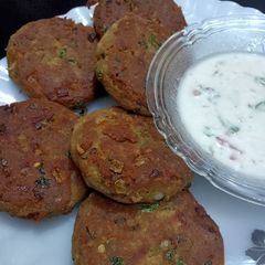 A picture of Beef shami kabab.