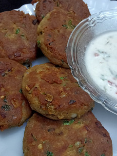 A picture of Beef shami kabab.