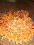 Guiso de arroz con albóndigas