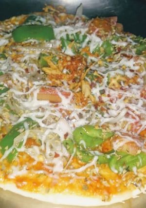 A picture of Homemade pizza.