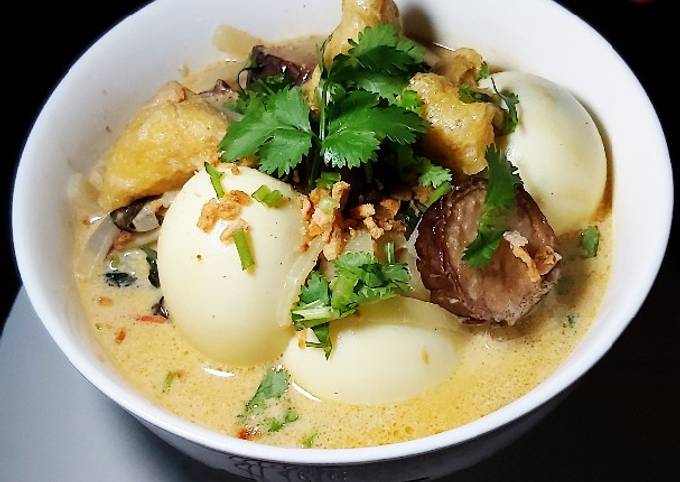  Resep   Telur  Terong Tahu Kuah  santan   oleh Atik Efendy 