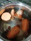 بطاطا حلوة مسلوقة