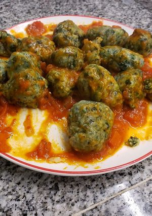 Una foto de Malfatti de espinaca