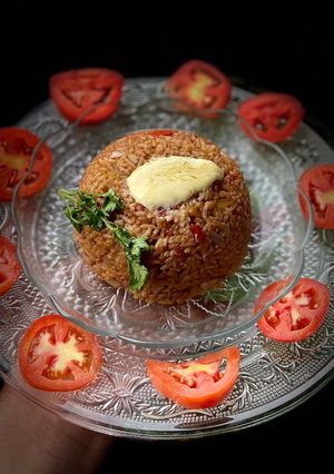 A picture of Tomato Fried Rice.