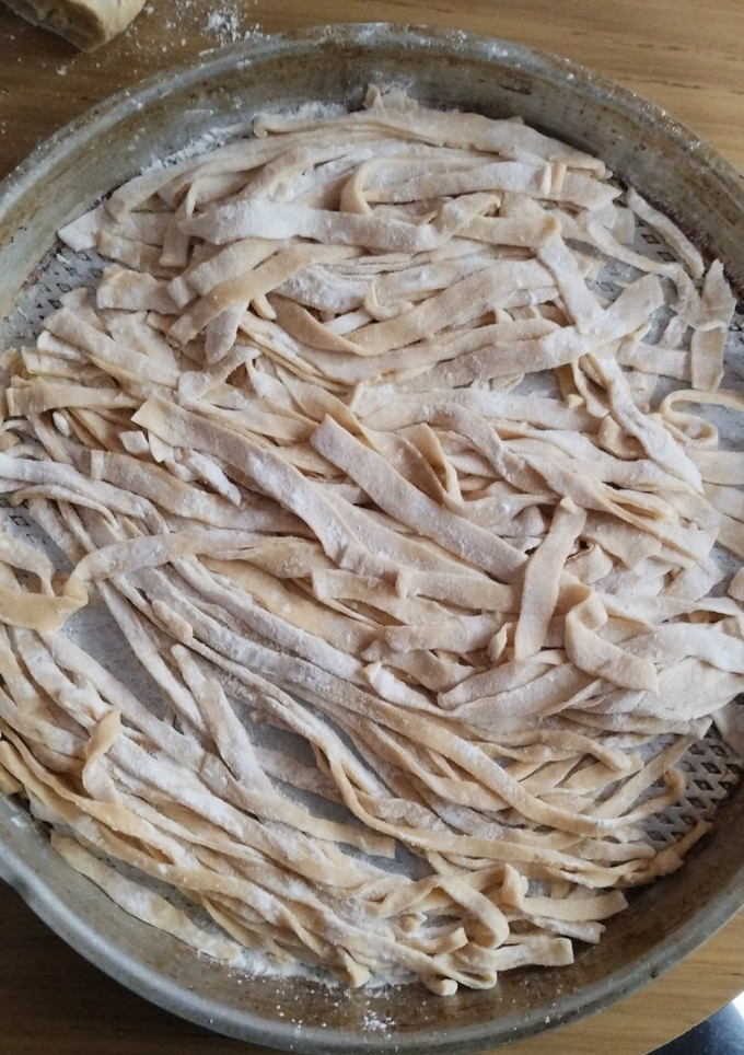 Una foto de Fideos Caseros con Harina común y Huevos
