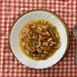 Guiso de alubias, setas y calabaza