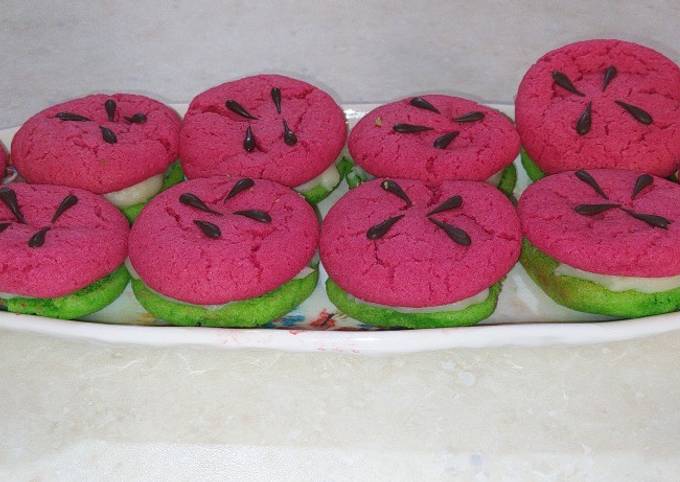 Watermelon_shaped cookies