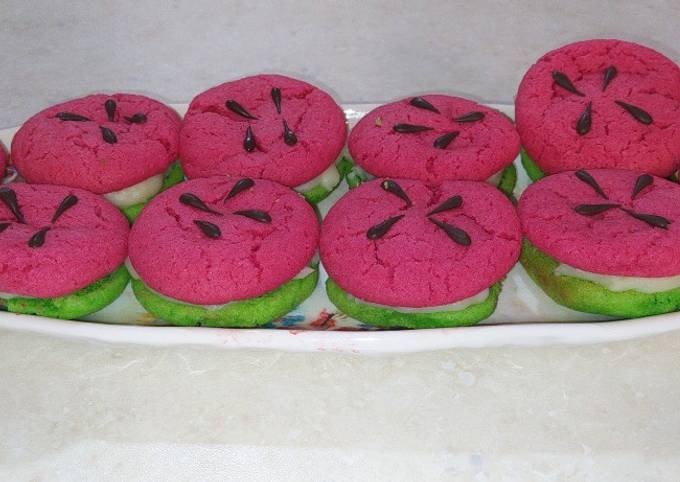 Recipe of Ultimate Watermelon_shaped cookies