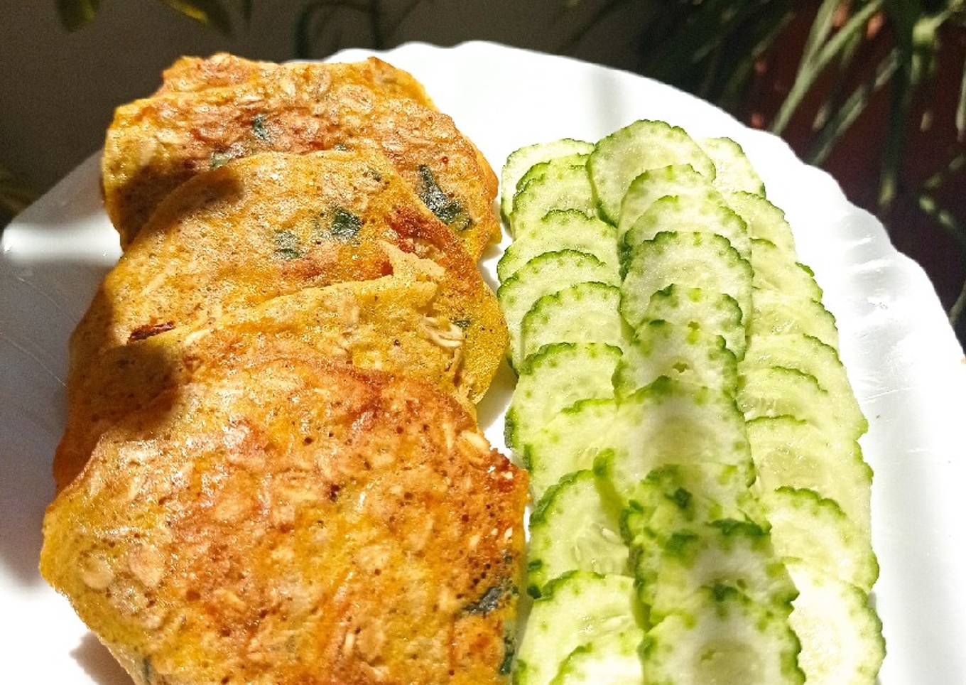 Omelette aux flocons d'avoine (healthy)