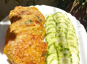 Une photo de Omelette aux flocons d'avoine (healthy)