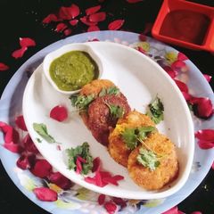A picture of Potato patties / cutlet with sago flour (vrat recipe 😋).