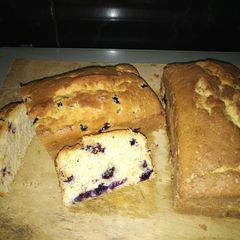 A picture of Blueberry Lemon Loaf.