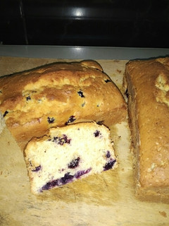 A picture of Blueberry Lemon Loaf.