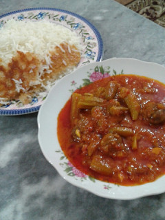 عکسی از دستور خورشت بامیه خوزستانی