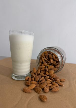 Foto resep Susu pisang almond manis alami