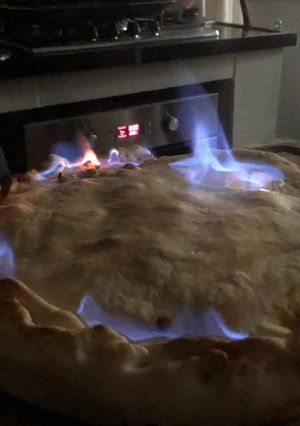 Una foto de Pizza inflada