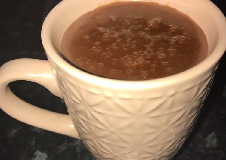 Chocolate caliente casero (ligero sin azúcar refinado)