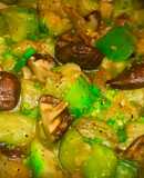 Mướp xào nấm đông cô