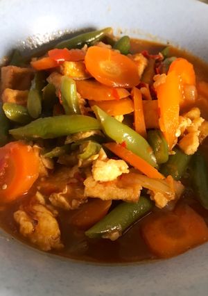 Foto resep Tumis buncis & wortel