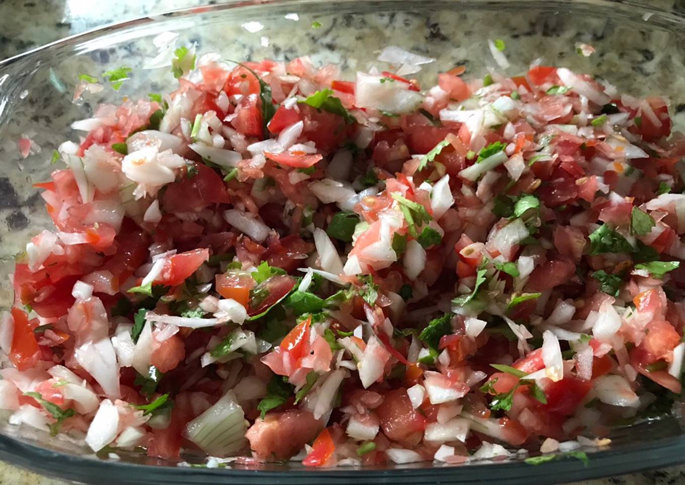 Pico de Gallo o Salsa Mexicana (sin chile)