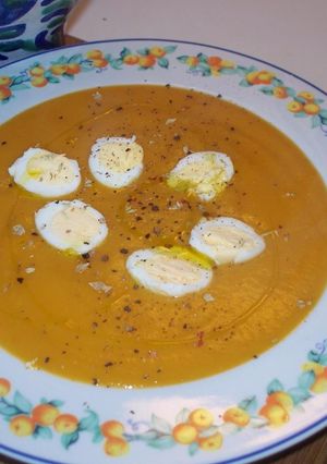 Una foto de Crema de calabaza