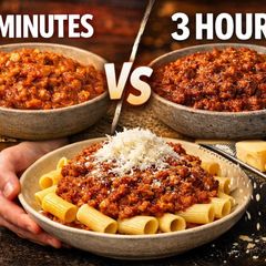 A picture of Bolognese Sauce (Fast Version & Traditional Version).