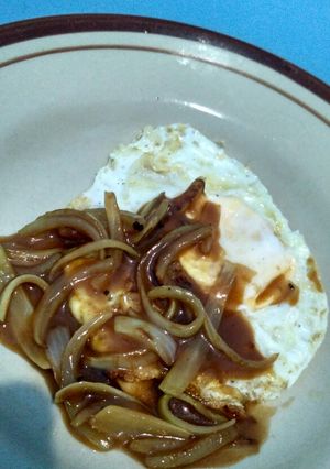 Foto resep Telur ceplok saus lada hitam