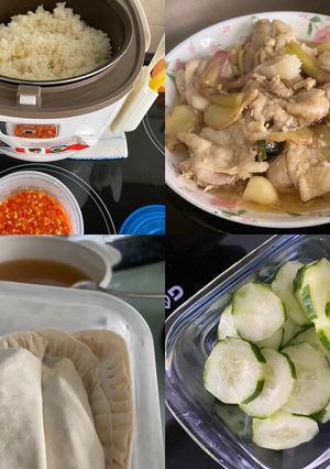 A picture of Chicken rice & dumplings.