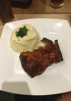 Una foto de Costillas RIBS de cerdo BBQ al horno