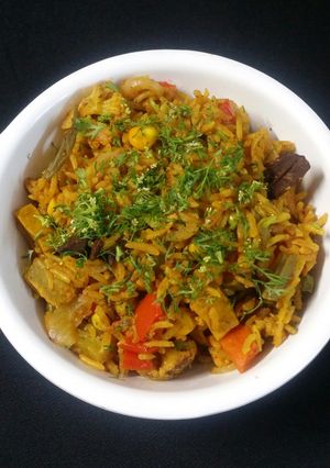 A picture of Veg pulav.
