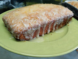 Budín de naranja con glasé de naranja