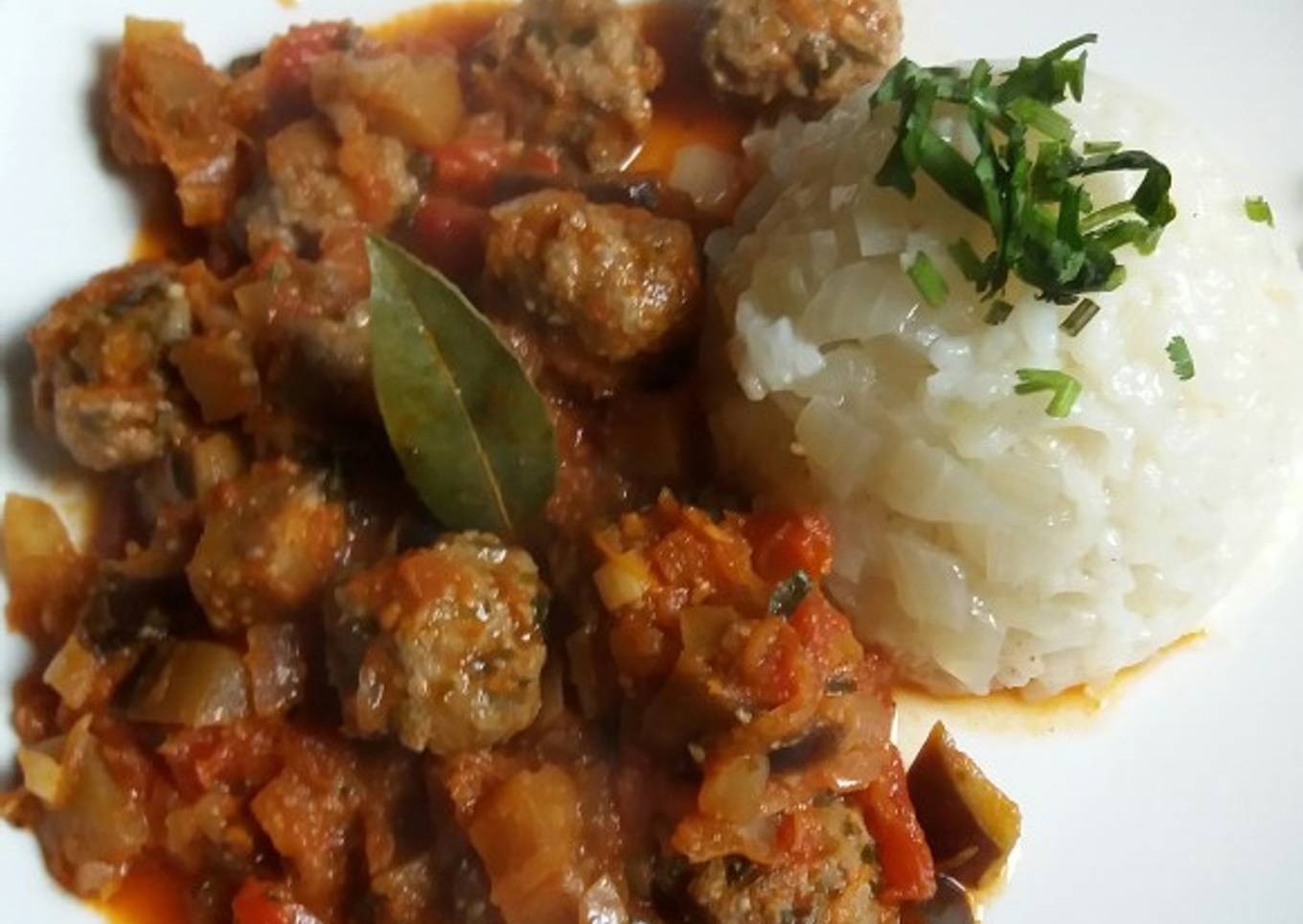 Albóndigas con arroz