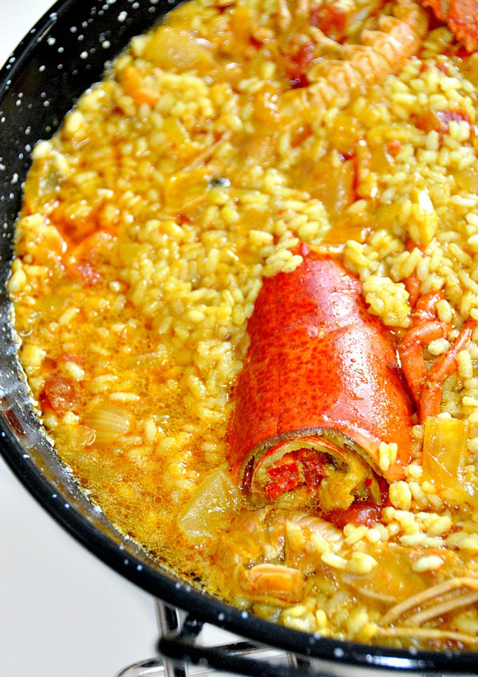 Una foto de Arroz con bogavante