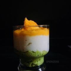 A picture of Tricolor Halwa Parfait.