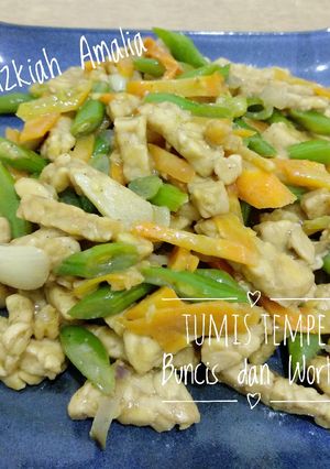 Foto resep Tumis Tempe Buncis dan Wortel