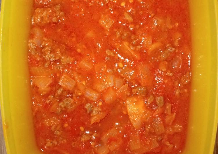 Saus Tomat Untuk Toping Spaghetti