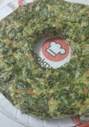 Una foto de Flan de espinaca y zanahoria