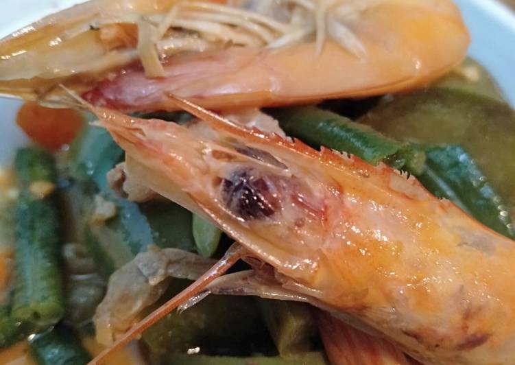 Terong hijau kuah santan