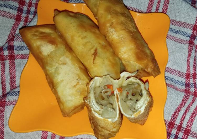 Lumpia Jamur gober