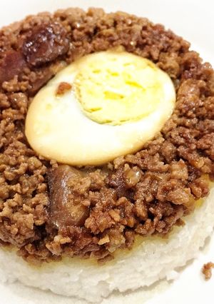 Foto resep Nasi Tim Babi Jamur (NON HALAL)